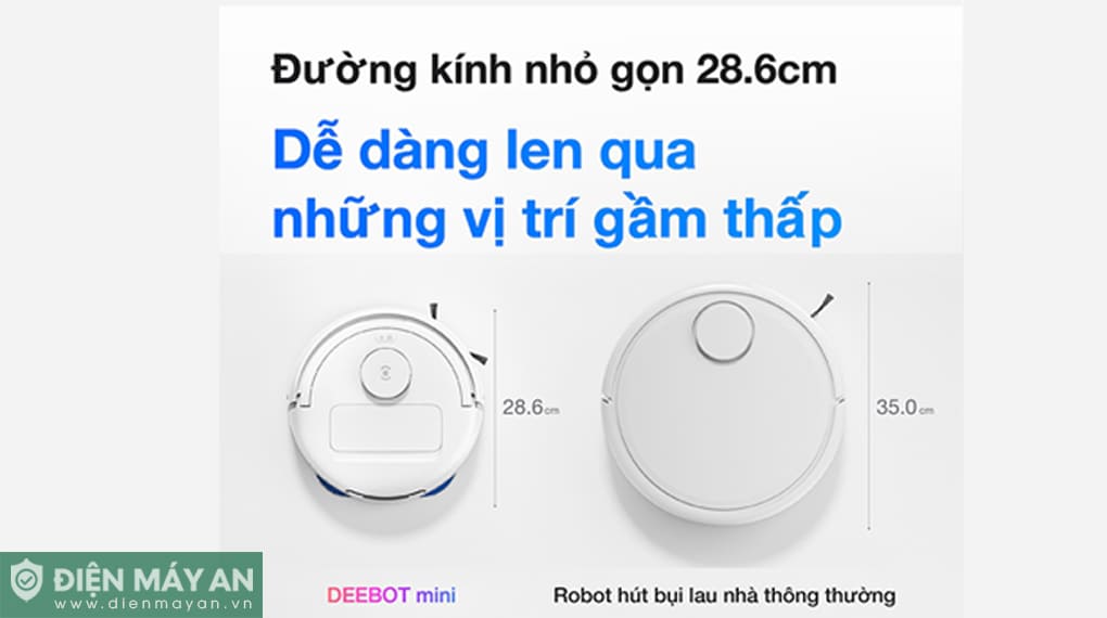 Robot hút bụi lau nhà Ecovacs Deebot Mini